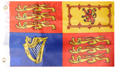 UK Royal Flag 12x18 12''x18'' Rough Tex Nylon 68D Car Boat Flag Banner Grommets