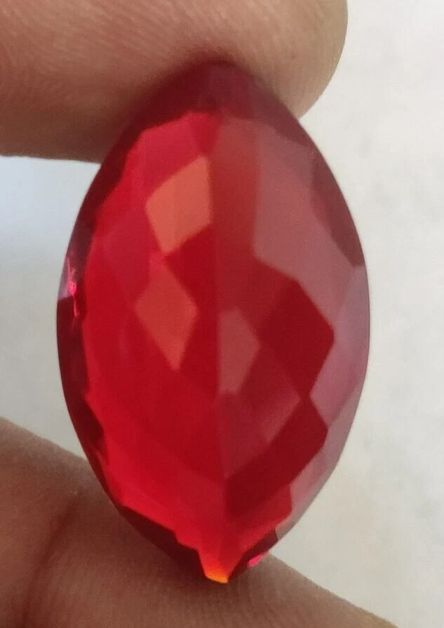 27.40 Ct Mozambique Blood Red Ruby Marquise Cut Loose Gemstone 4 Ring & Pendant - Image 4 of 4