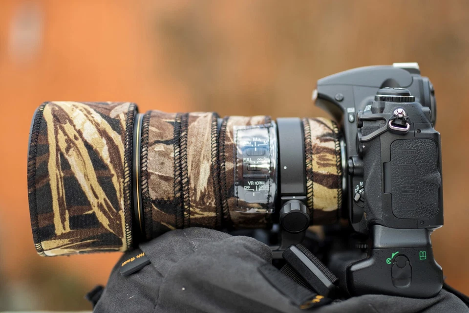 OUTDOOR PHOTOGRAPHY GEAR Nikon 300mm f4 E Pf Ed VR Neoprene Protezione Obiettivo Standard & Premium Serie