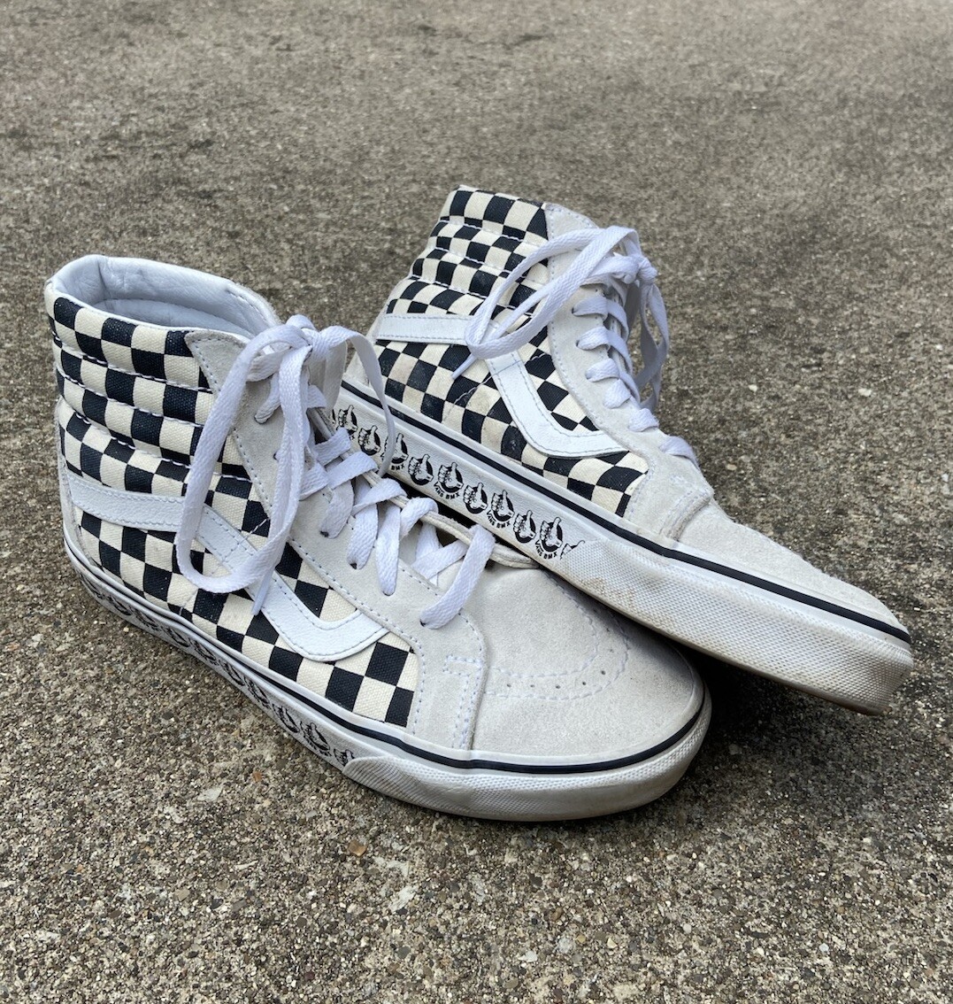 Black-And-White VANS BMX Sk8-Hi Reissue Size 7