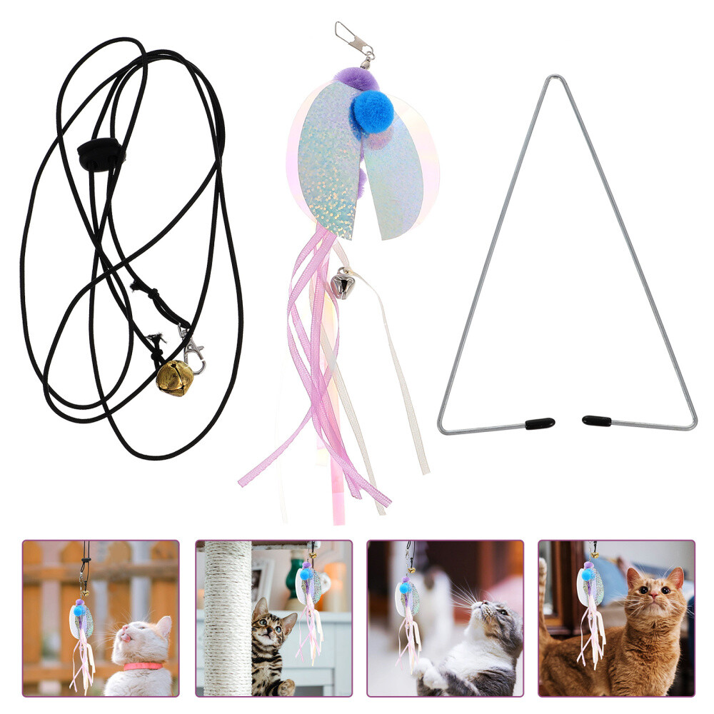 Cat Toy Door Hanger Plush Retractable Teaser Hanging Kitten Toys eBay