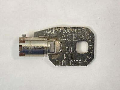 ACE MDK7068 KEY Chicago Lock Co Vending Laundry Machine cabinet coin box
