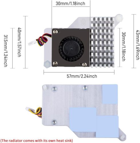 Durable Aluminum Case with Raspberry Pi 5 Active Cooler - Optimized Performance - Picture 6 of 11