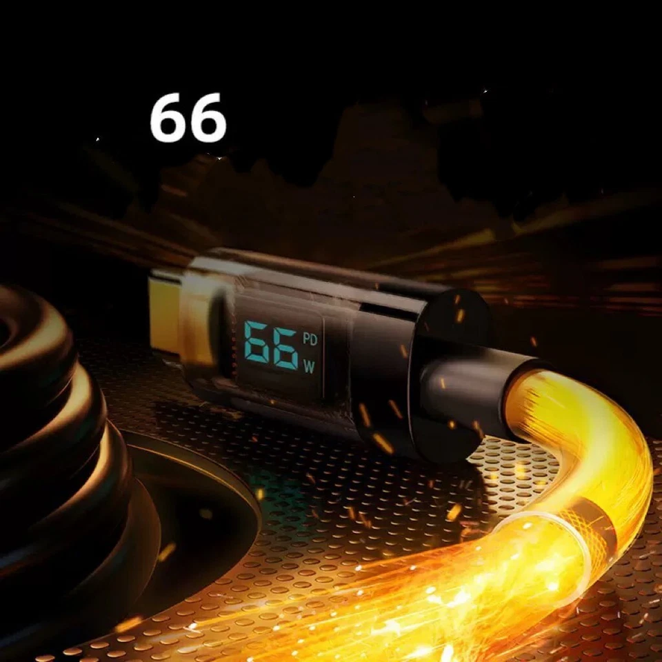 USB C to USB C Cable 100W PD Fast Charging Cord Type-C Charger with LED Display - Image 3 of 4