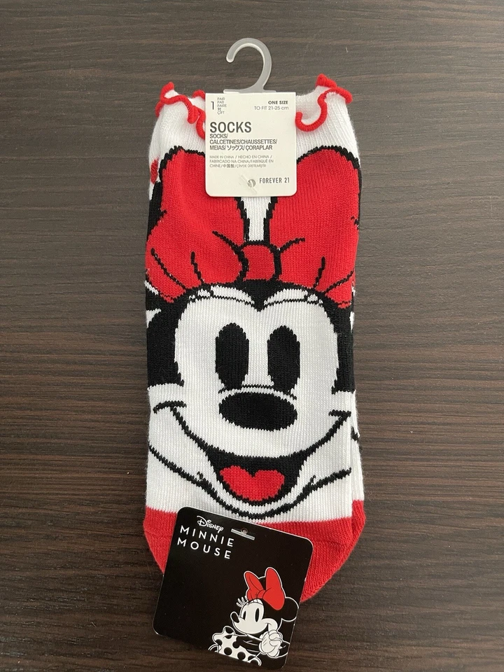 Disney Minnie • Calcetines Pato Donald Talla Única Nuevos con Etiquetas 2 Pares ORIGINALES Foto 3 de 4