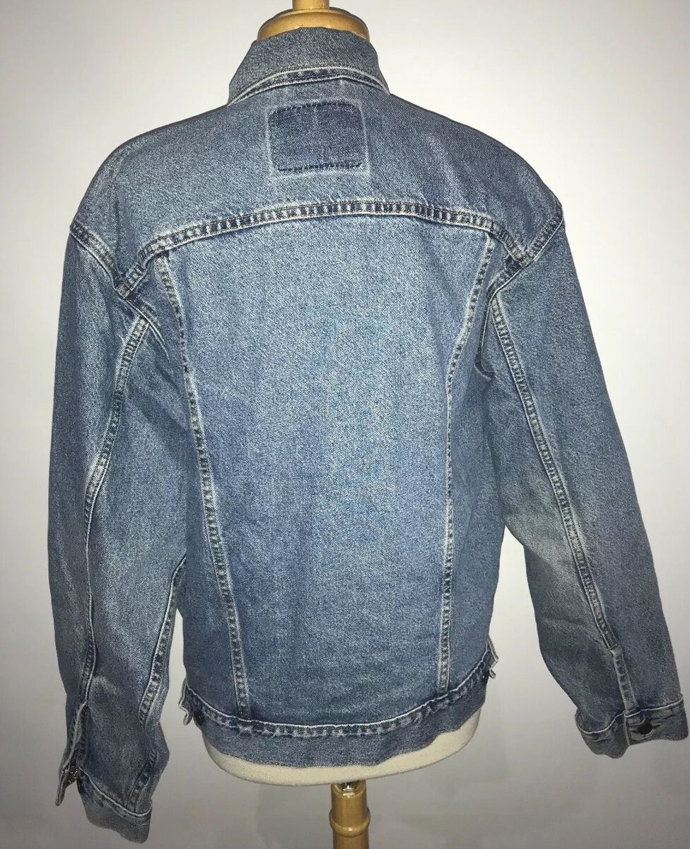 $2,750 Free People Erth Royals Excl Patch Denim Jacket M/L $2,750 Free People Erth Royals Excl Patch Denim Jacket M/L