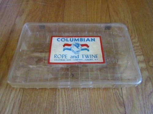 Vintage Columbian Rope Collectible Auburn NY Box RARE OLD Plastic Broken