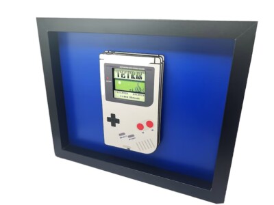 Nintendo Gameboy 3D Shadow Box (With Recessed Tetris Game Screen)