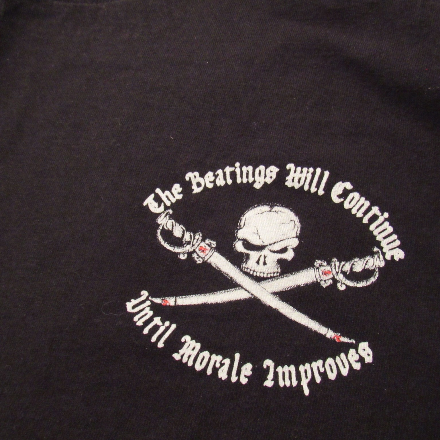 The Beatings Will Continue Mens Black/White TShirt, Vtg Graphic Sz XL