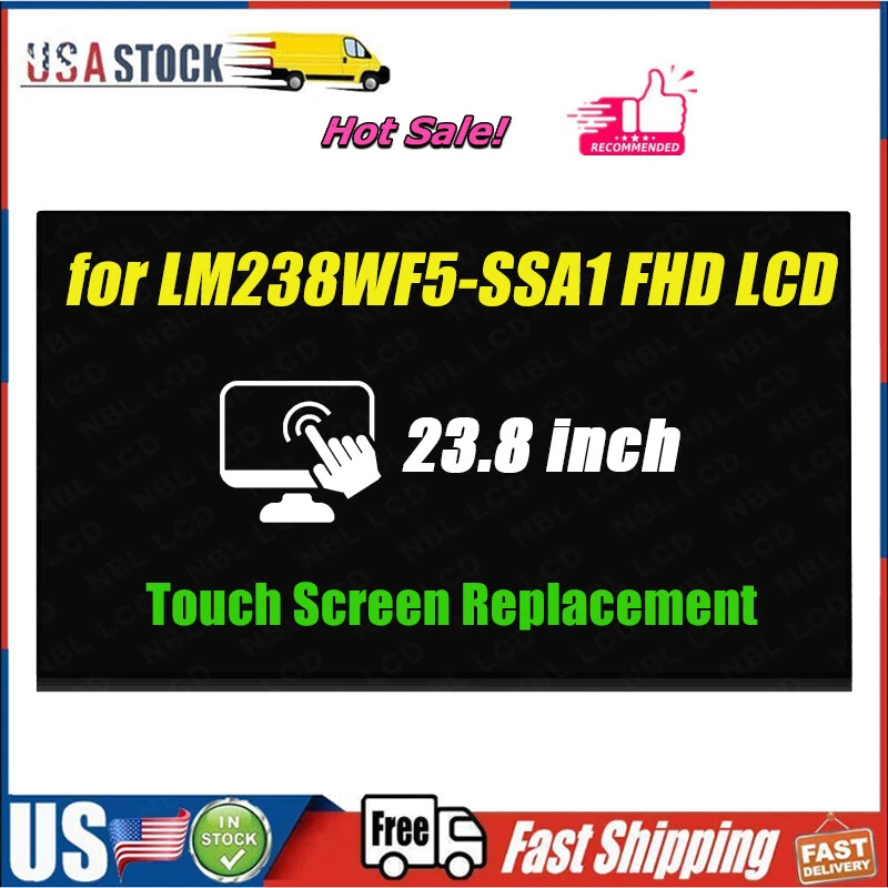 NBLLCD LM238WF5[SS][A1] 23.8" FHD for HP LCD LED Touch Screen Display LM238WF5-SSA1 New