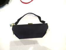 Princess brand navy blue Alurasuede purse, NWT, c. 1960s