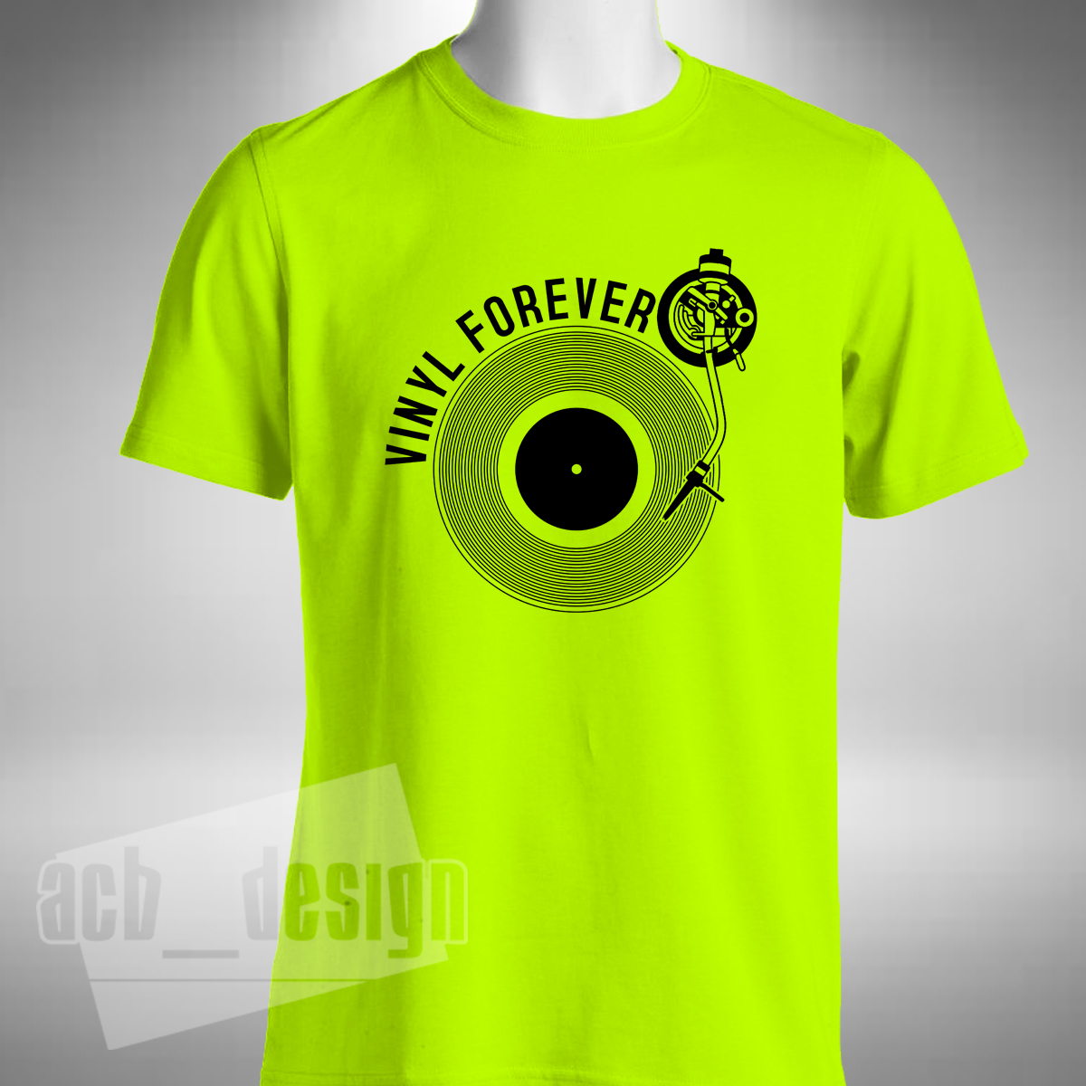 Forever Raver Vinyl Forever T-Shirt Record Creat Digger Junkie Old Skool Raver Small ...