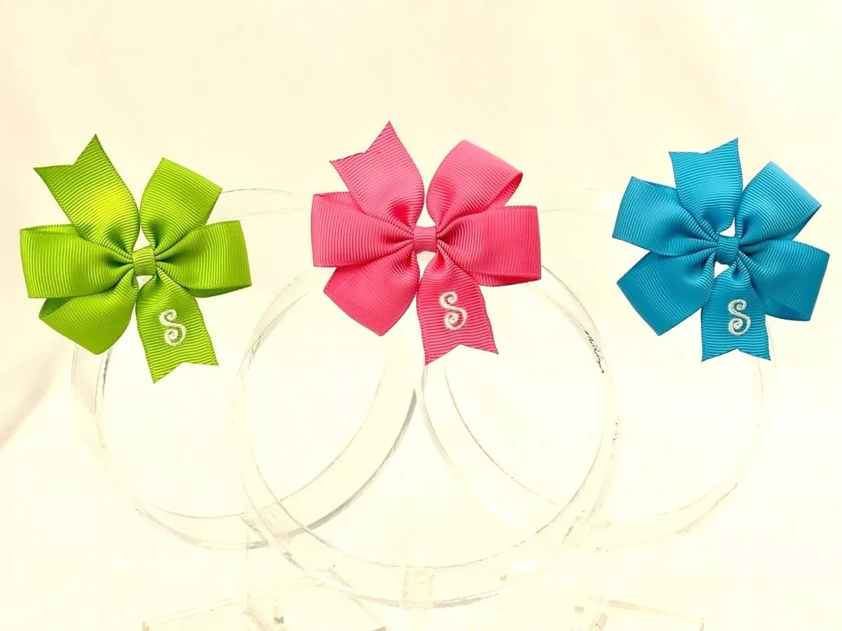 Personalized hair ribbons deals