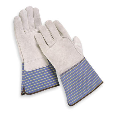 CONDOR 2MDD8 Leather Gloves,Gray,XL,PR 2MDD8