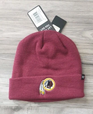 ’47 Washington Redskins '47 Brand Winter Beanie Cap Hat toboggan throwback vtg logo