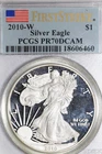 2010-W American $1 Proof Silver Eagle 1 oz. 999 PCGS Grades PR70DCAM (18606460)