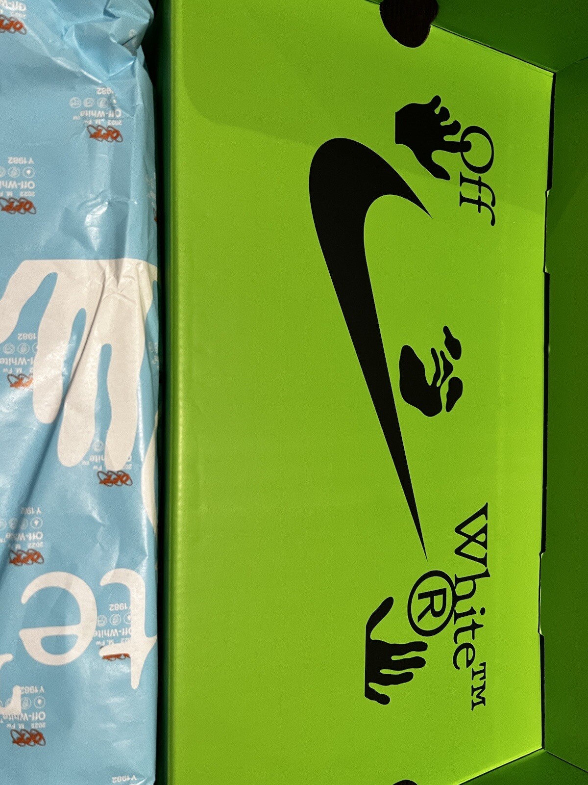 OFF WHITE X NIKE Nike Air Force 1 MID SP x bianco sporco 2022 D06290 100 nuove con scatola taglia 9 5