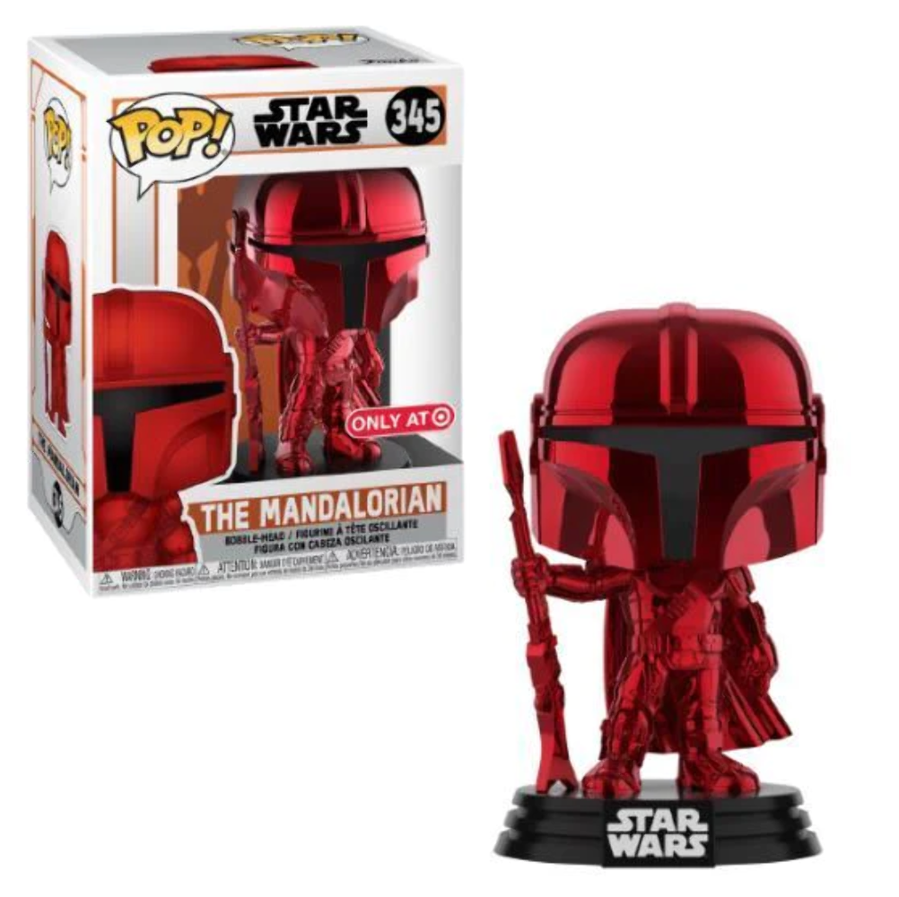 Funko POP! Star Wars: The Mandalorian [Red Chrome](Target) #345 | eBay