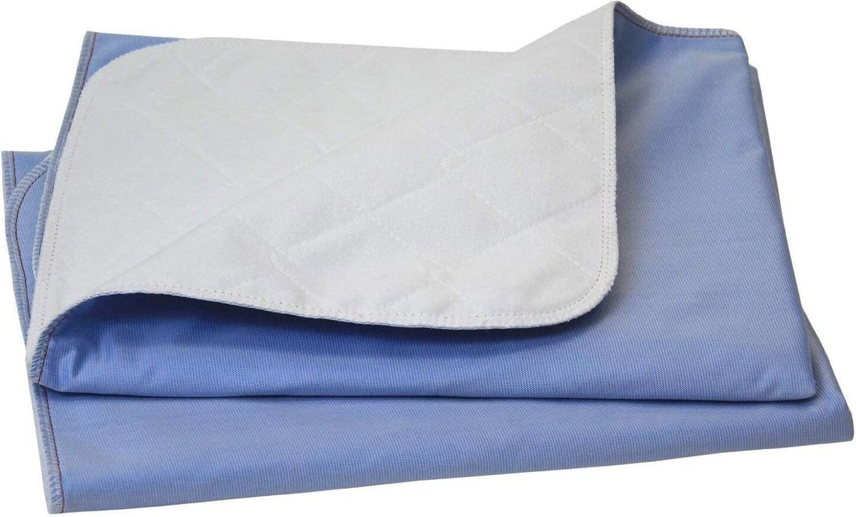 36x72 Reusable Adult Bed Pads Underpad Hospital Grade Incontinence Washable Blue