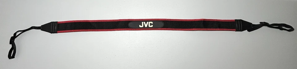 Vintage JVC Video Camcorder Neck Strap Black/Red Made in Japan **STRAP ONLY** - Image 4 of 4