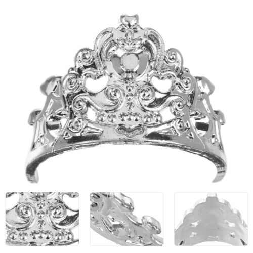 20pcs Doll Crown Accessories Dress-up Tiny Dolls Crown Plastic Doll Crown
