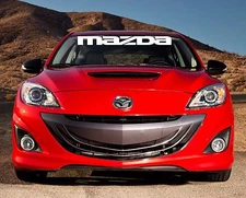 MAZDA Windshield Banner Decal 4" x 36" SOLID LETTERS