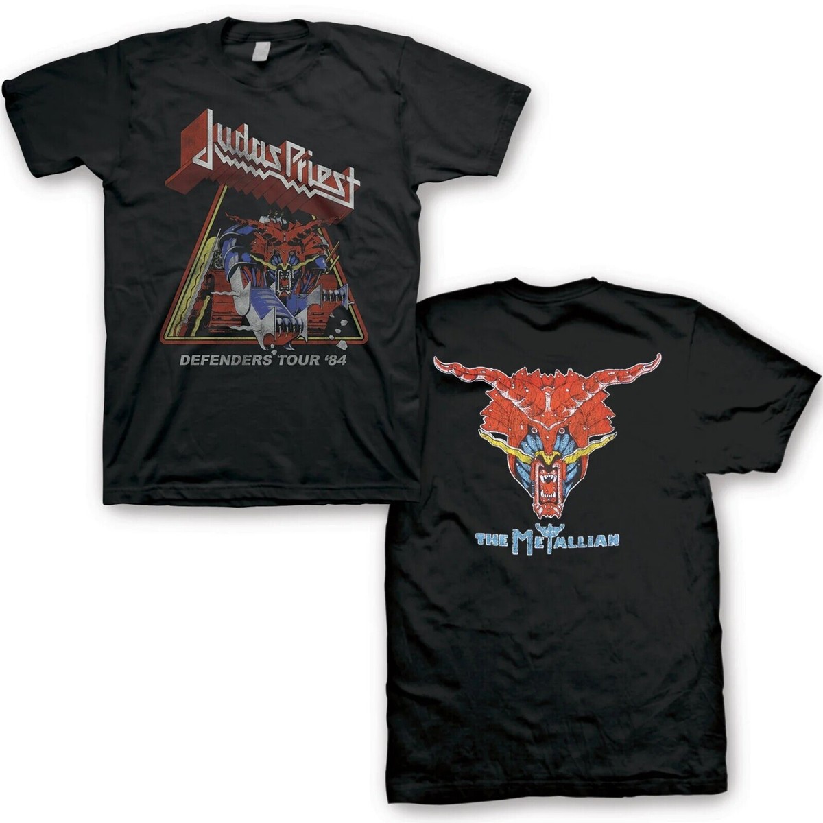 JUDAS PRIEST cd cvr DEFENDERS OF THE FAITH 84 TOUR Official SHIRT