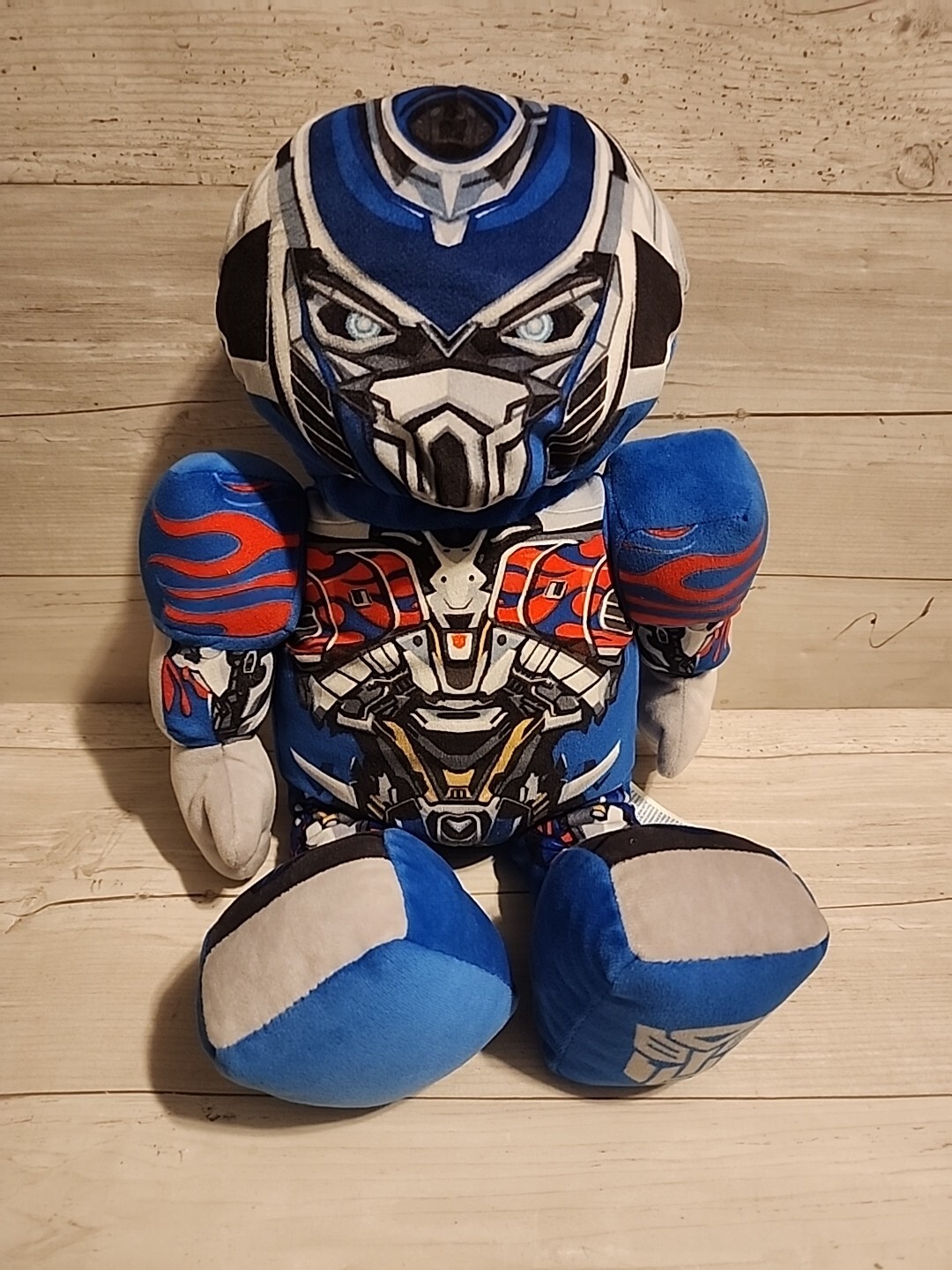 Build A Bear Transformers Optimus Prime Autobots Bear Plush 16