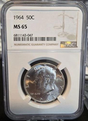 Kennedy 1964 Silver Half Dollar NGC MS65 Uncirculated