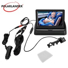 Motion Sensor Outdoor Safety Car Seat Mirror Camera 4.3 inch HD Baby Car Mirror
