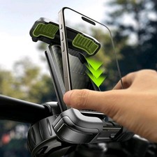 Bicycle Phone Mount Anti-Shake Bike  Motorcycle Handlebar Holder - Fits 4.7-7"