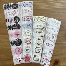 100pcs Thank You Stickers 1 inch Small Business Decorate Envelopes Sealing