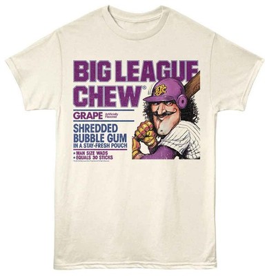 Big League Chew - Vintage Grape - American Classics - Off-White Solid Adult Shor