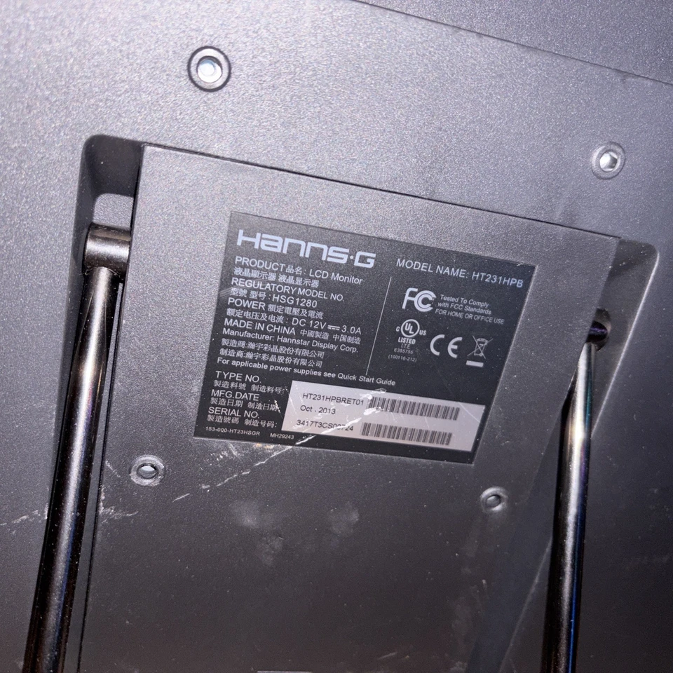 Hannspree HT231HPB Touch Monitor Diagonal weiß LED 58,4 cm (23 Zoll)  Hanns-G - Bild 4 von 4