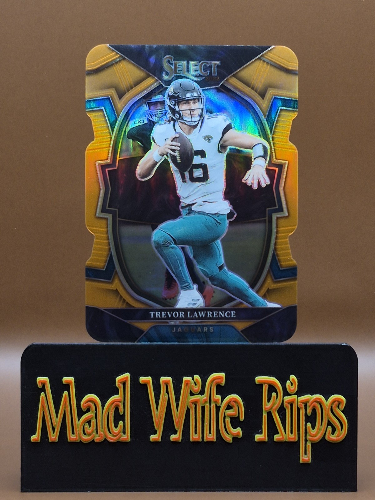 2022 Panini Select - Concourse Trevor Lawrence #41 Orange Prizm Die-Cut /199