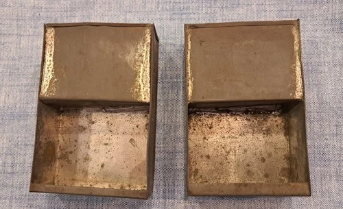 Very Nice Condition Original Civil War Cartridge Box Tin Inserts