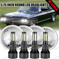 For 1959-1975 Buick Lesabre 4pcs 5.75 Inch Led Headlights Hi-lo Drl Turn Lamp