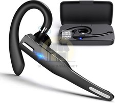 Bluetooth Headset Wireless Bluetooth Earpiece with 500mAh Charging Case 72 Hours