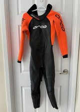 Orca Kids Youth OpenWater Wetsuit - Size 7 Orange Black