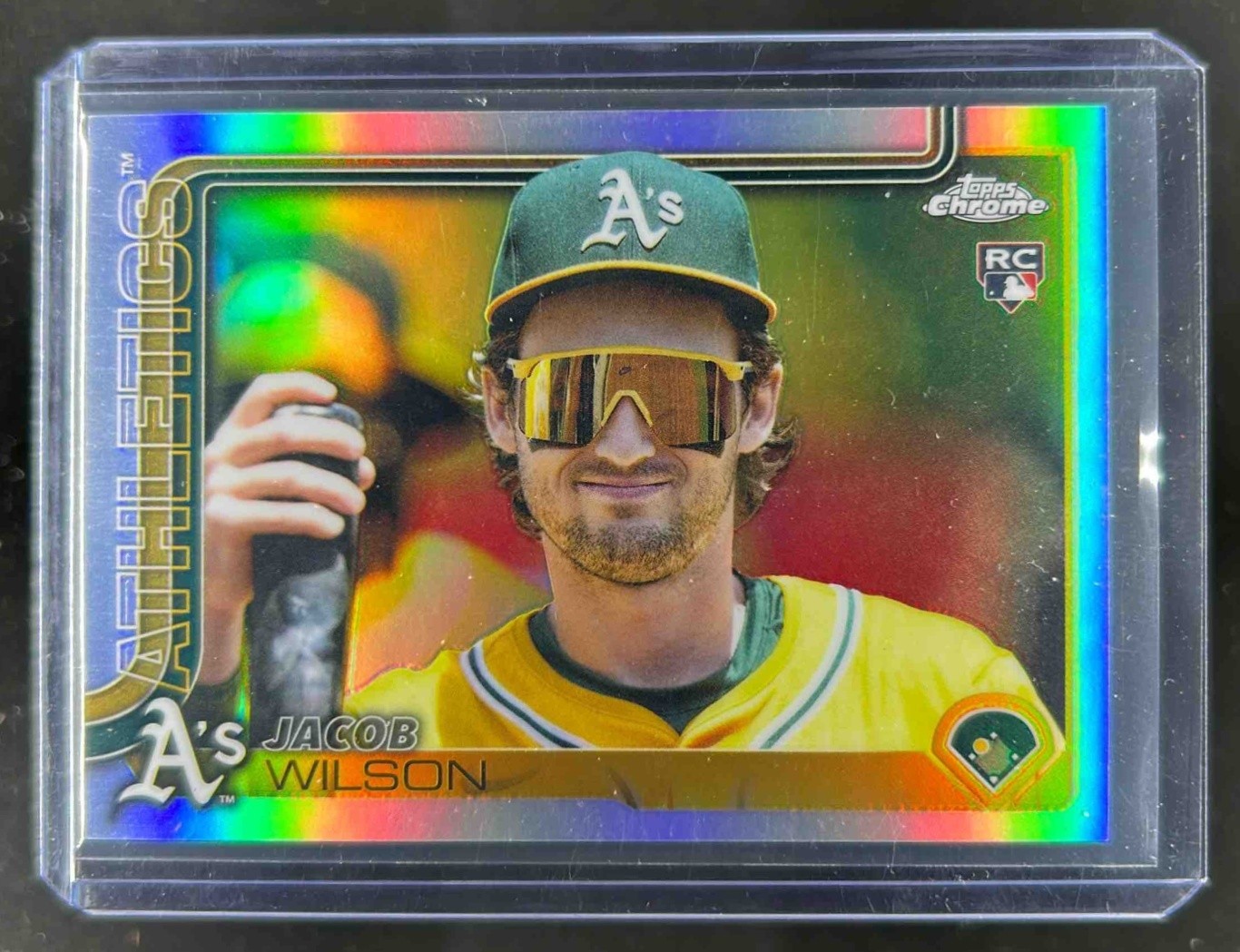2025 Topps Chrome Update Jacob Wilson Image Variation RC SSP #USC150 Athletics