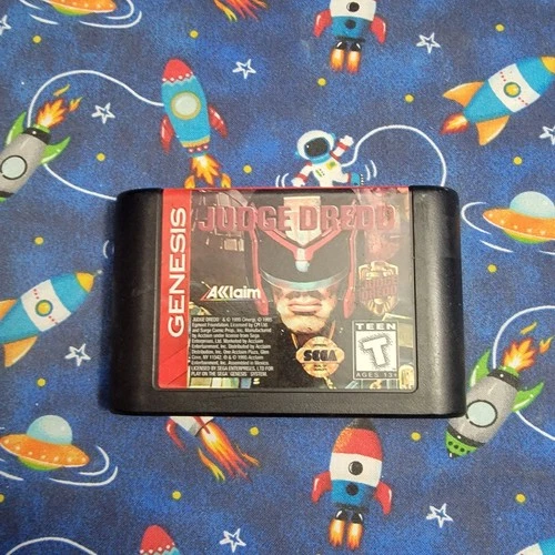 Judge Dredd (Sega Genesis, 1995) Authentic Tested Working Fast Ship