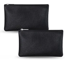 Coin Bag Leather Zipper Coin Purse Small Pouch With Zipper For Men Women