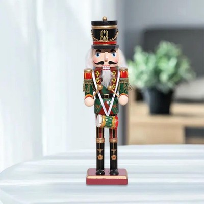 Nussknacker Statue Weihnachtsdeko Deko Basteln Holz Skulptur Schreibtisch Ornament