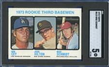 1973 Topps High #615 Mike Schmidt Phillies HOF RC SGC Mint Color, Well Centered