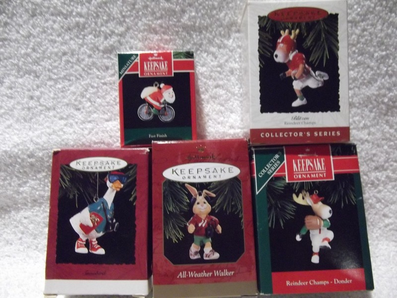 Hallmark 1992 Fast Finish 91 92 Reindeer Champs 93 Snowbird 97 Walker Sport Lot