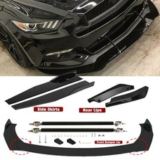 Front Bumper Lip For Ford Mustang Splitter Spoilerstrut Rodsside Skirtsrear