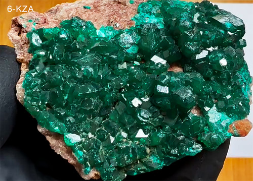 Dioptase - Brilliant Crystals - 128g. Rare DRC Mine - See Video - US Seller!