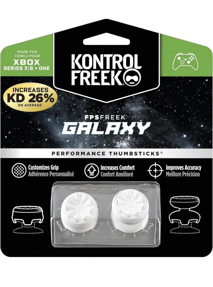 KontrolFreek FPS Freek Galaxy Thumbstick Grip/Cap White Xbox Series x Xbox One