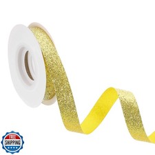 uxcell 5/8" x 10 Yards Sparkle Ribbons, Wreath Crafts Cut Edge Ribbon, Sparkl