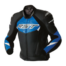 RST Tractech Evo D30 Black/Blue Sport Touring Urban Leather Motorcycle Jacket